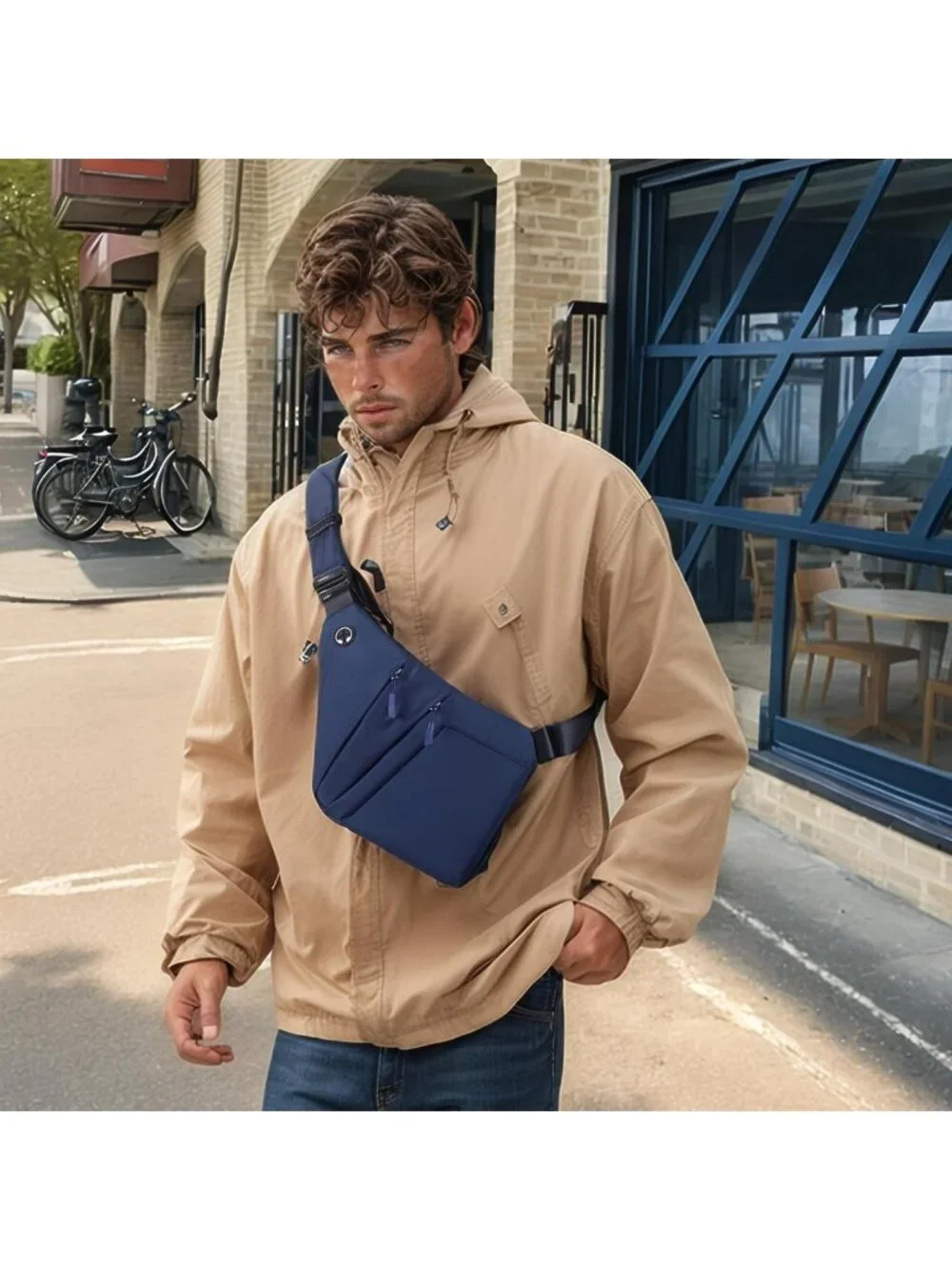 Anti-Theft Multi-Pocket Crossbody Bag for Women & Men, Slim RFID Sling Bag